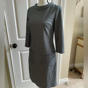 Boden Lined Houndstooth Dress 8